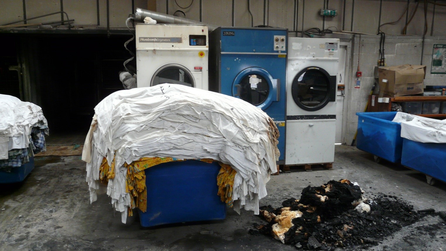 Laundry badly damaged in fire Thompson & Bryan